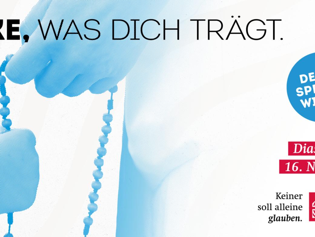 Das Bild zeigt das Kampagnen-Logo und das Motto  'Stärke was Dich trägt' für den Diaspora-Sonntag am 16.11.2025