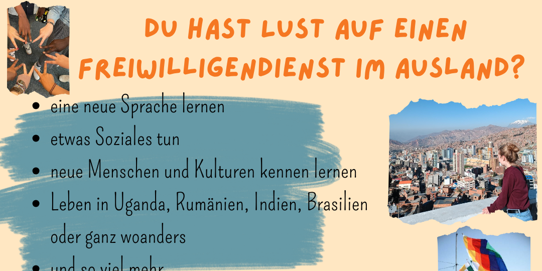 Bewirb dich jetzt für deinen Freiwilligendienst im Ausland (3) (c) SoFia e.V., Trier Aktionsplakat für die neue Bewerbungsrunde für Friedensdienste im Ausland