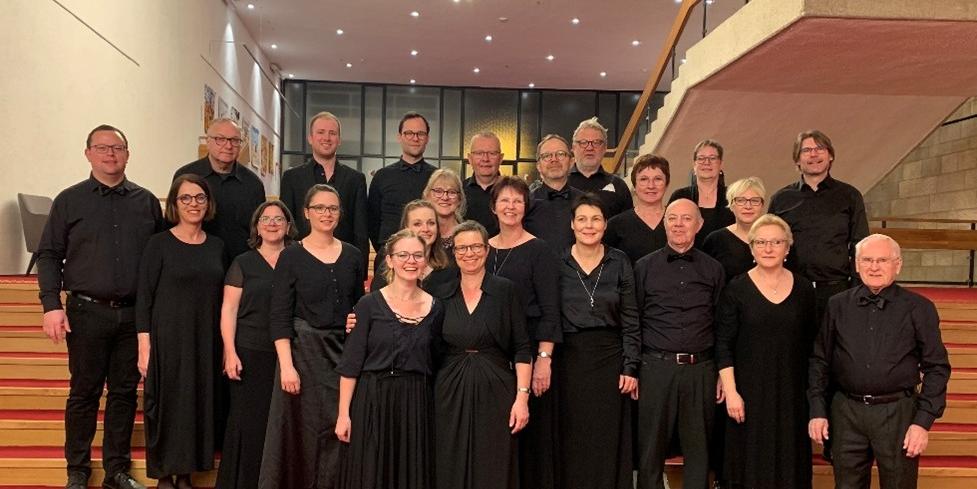Das Bild zeigt den Kammerchor Gaudeamus aus St. Wendel