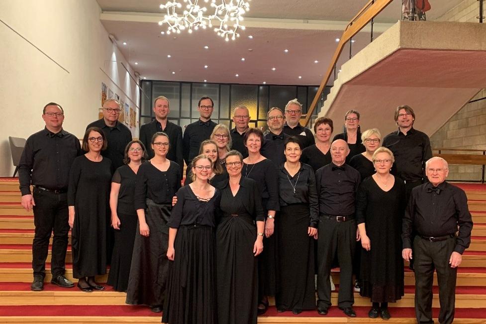 Das Bild zeigt den Kammerchor Gaudeamus aus St. Wendel