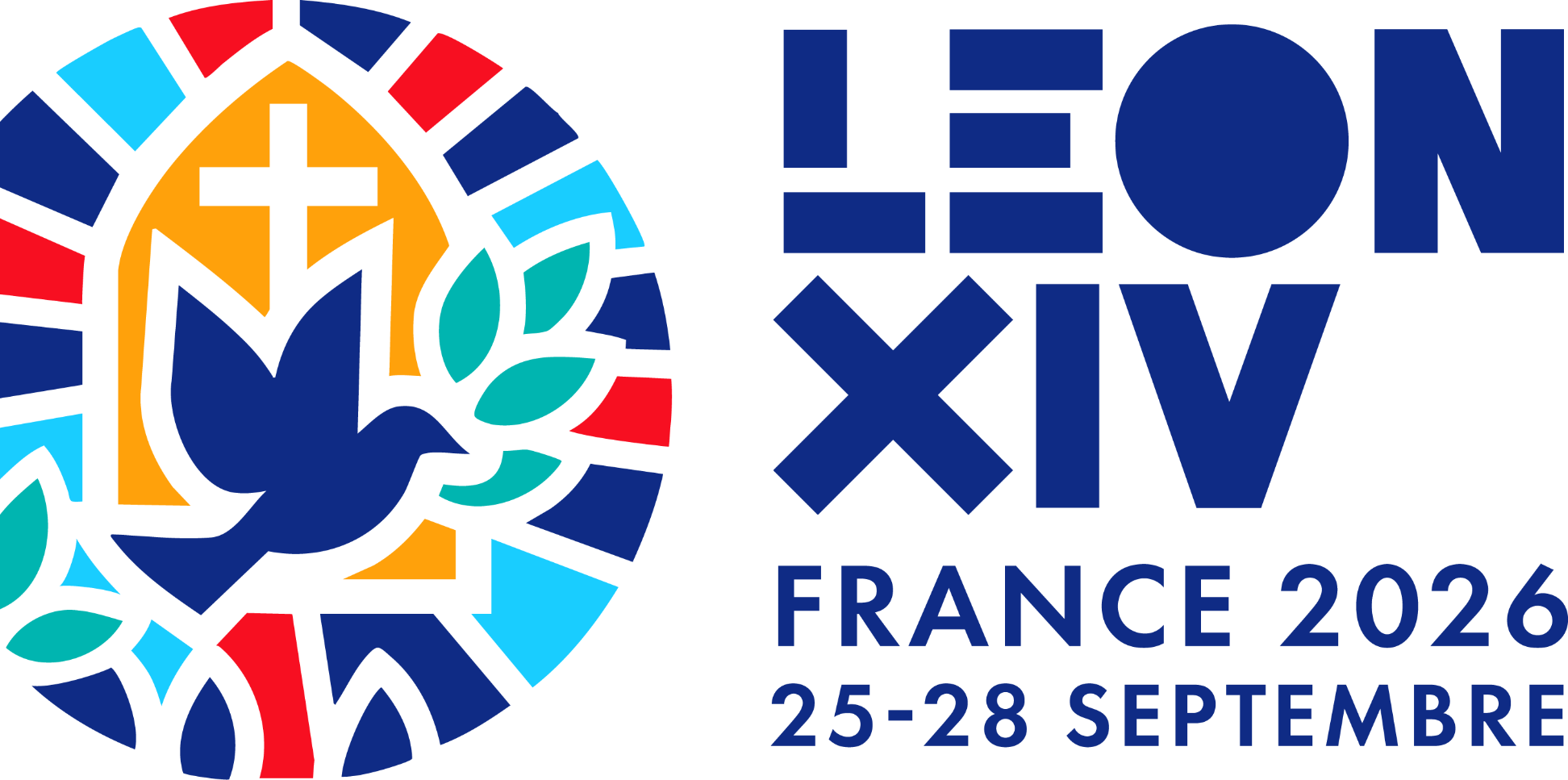 Das Logo der Papstreise vom 25. - 28. September 2026 nach Frankreich