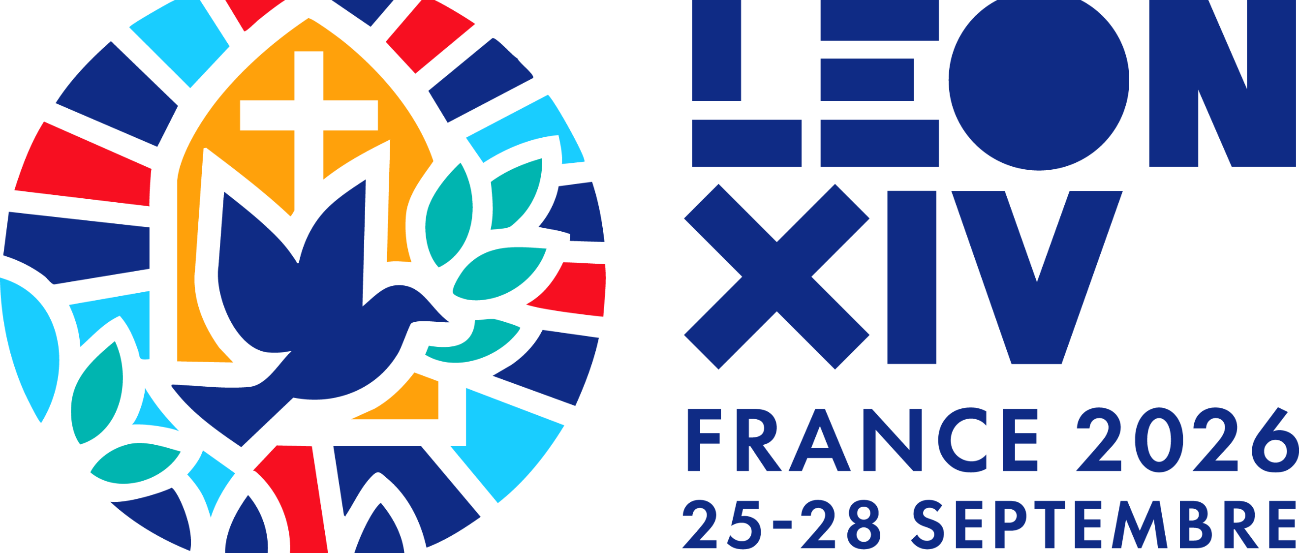 Das Logo der Papstreise vom 25. - 28. September 2026 nach Frankreich