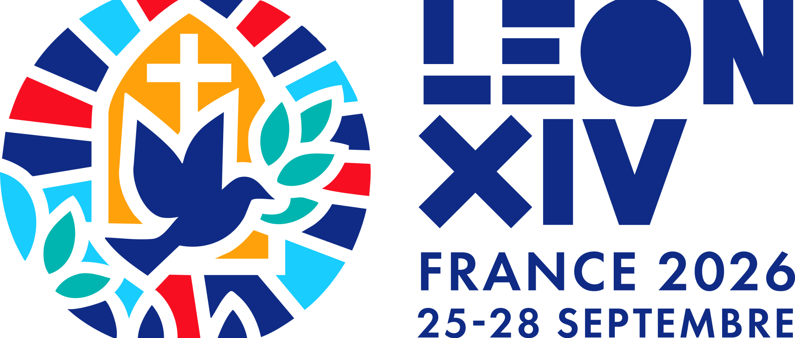 Das Logo der Papstreise vom 25. - 28. September 2026 nach Frankreich