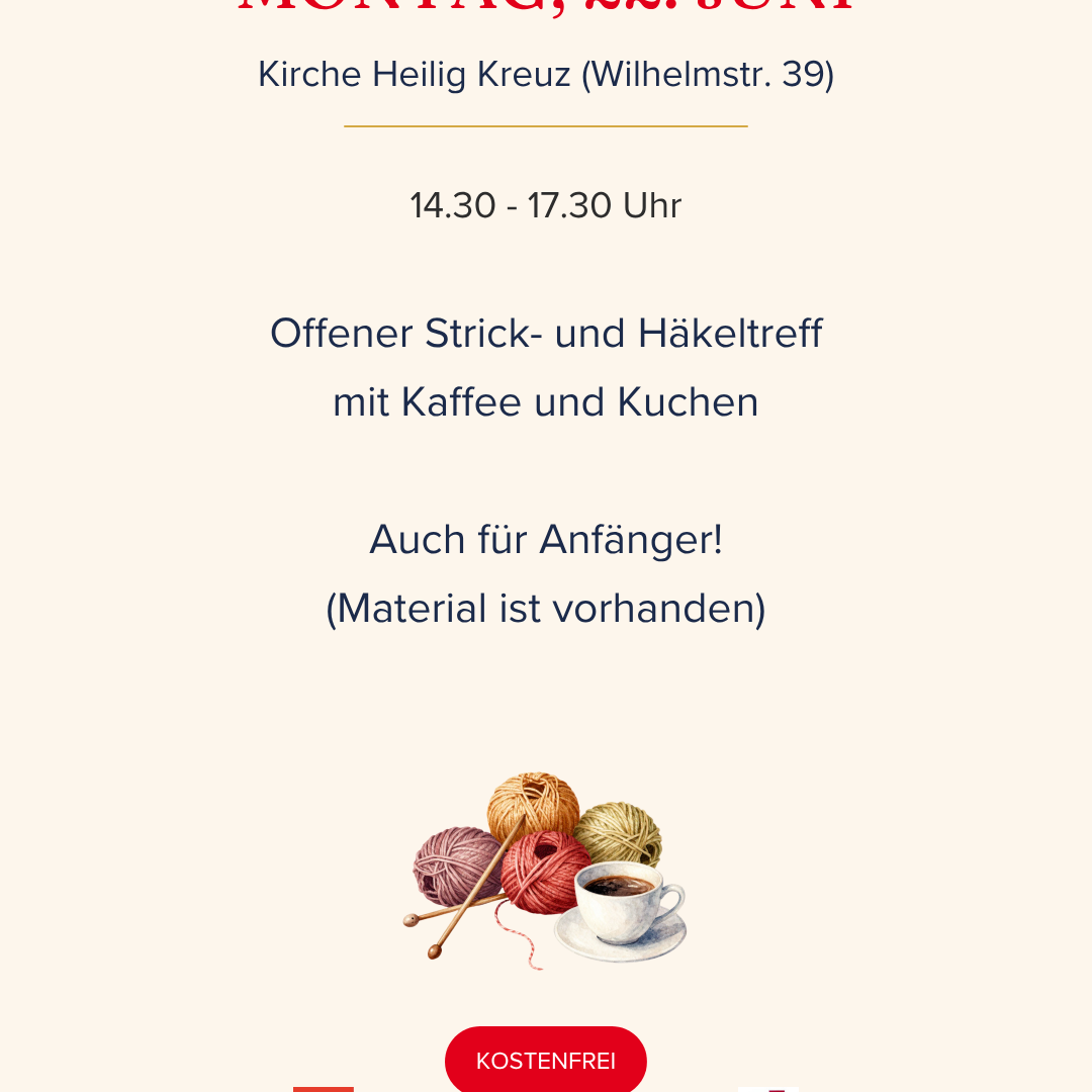 Das Bild zeigt das Programm der Aktionswoche 'Miteinander statt allein' für Montag, den 22.06.2026