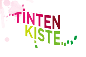 Das Bild zeigt in bunten Buchstaben das Wort 'Tintenkiste'.