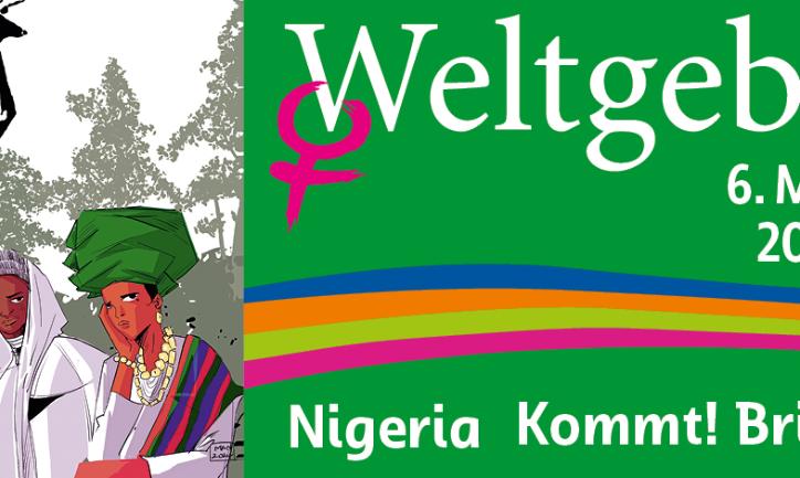 Das Bild zeigt den Titel und das Motto für den Weltgebetstag am 6.3.2026