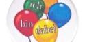 Das Bild zeigt fünf bunte Luftballons mit dem Schriftzug 'Ich bin dabei'