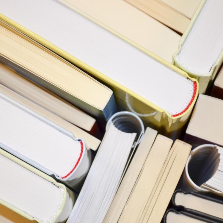 Blick in eine Bücherkiste